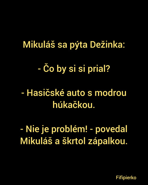 Jeden predčasný mikulášsky