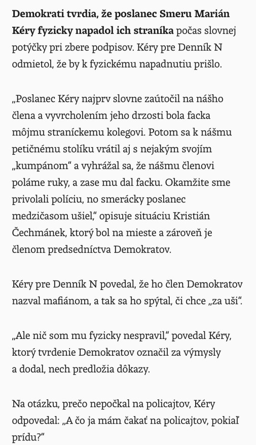 'nech predlozia dokazy'